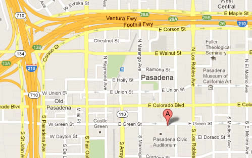Image result for pasadena convention center map